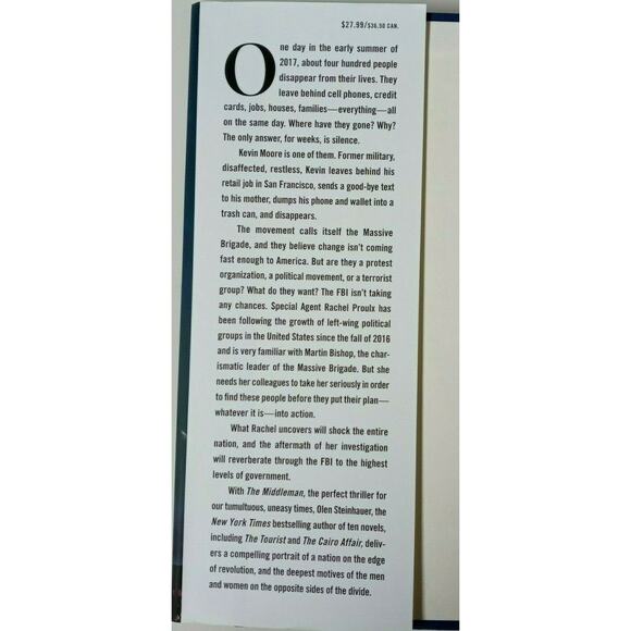 The Middle Man Spy Espionage Betrayal Thriller by Olen Steinhauer Fiction Book - Picture 3 of 5